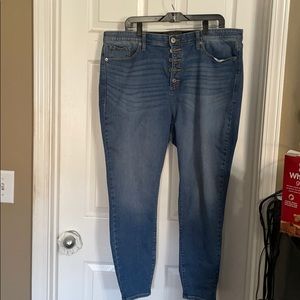 Torrid button up jeans size 22